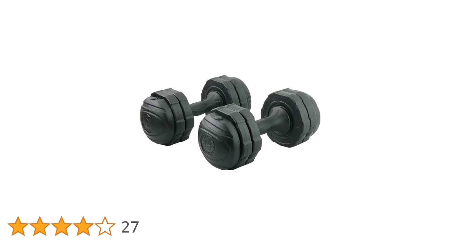Amazon | アーミーダンベル 7kg 2個セット ブラック LEDB-07BK*2